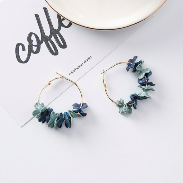 Anielle flower hoops Earrings - 4 Colors SELLING OUT!! - The Songbird Collection 