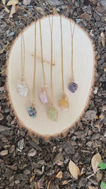 Raw Stone Crystal Necklace - LAST CHANCE/FINAL SALE