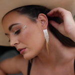 Reina Rhinestone Duster Earrings