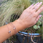 Square Duet Bracelet - Last Chance! 6 LEFT - The Songbird Collection 