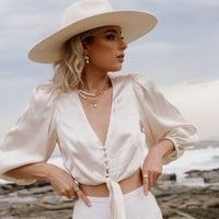 Amara Freshwater Pearl Necklace-Necklaces-The Songbird Collection