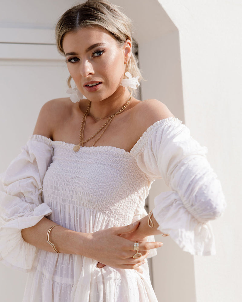 Cyclamen Petal Drop Earrings - 13 COLORS!-Earrings-The Songbird Collection