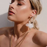 Cyclamen Petal Drop Earrings - 13 COLORS!-Earrings-The Songbird Collection