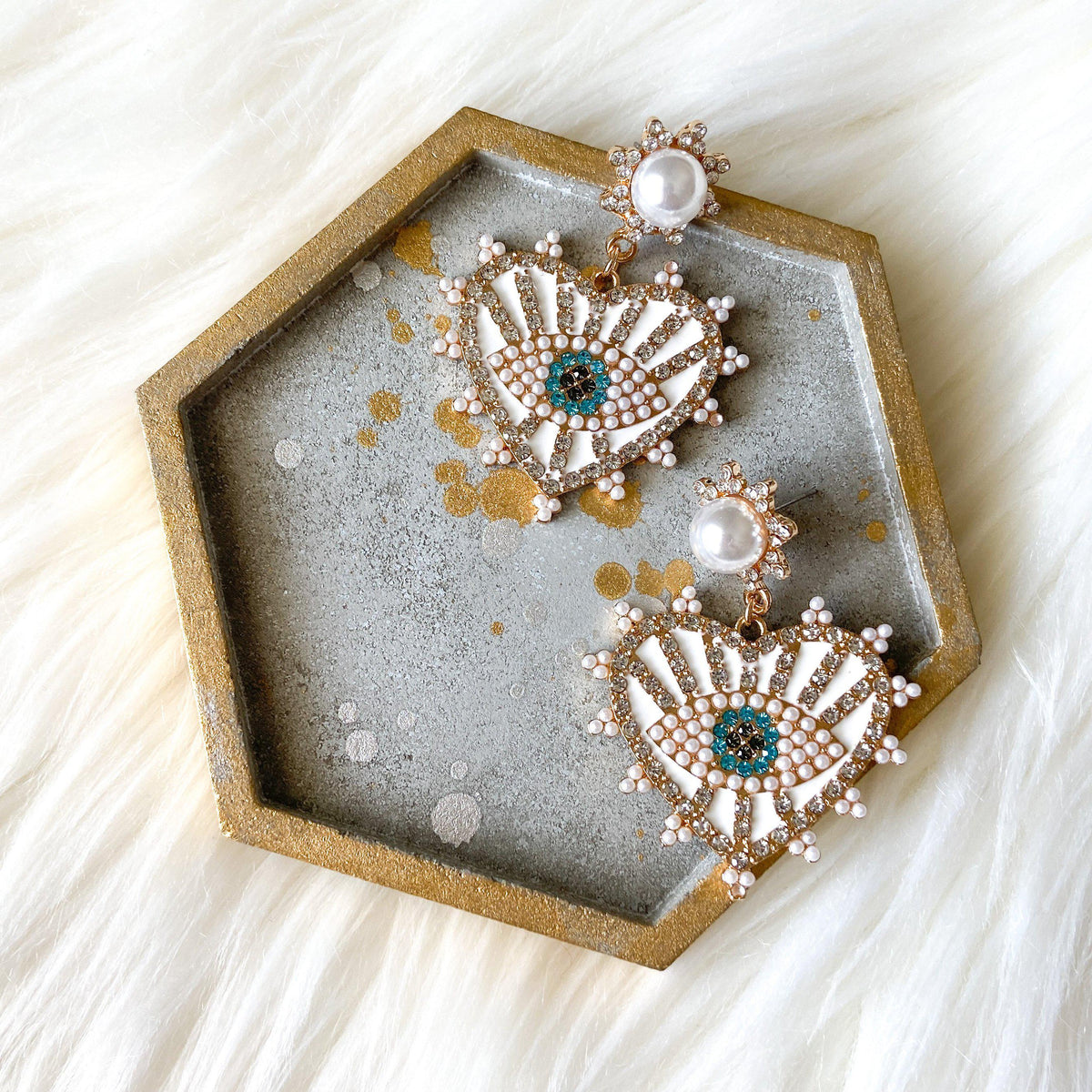 Eye + Heart Earrings-Earrings-The Songbird Collection