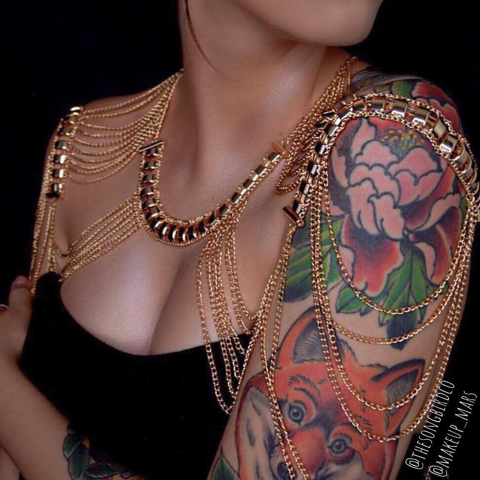 Golden Goddess Shoulder Chains - LOW STOCK! Last Chance!! - The Songbird Collection 