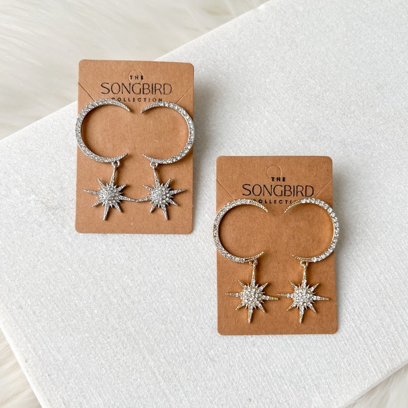 Goodnight Moon Earrings - LAST CHANCE!