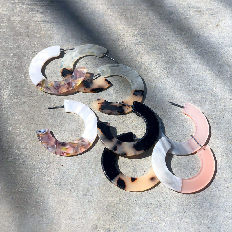 Newport Beach Acetate Earrings - The Songbird Collection 