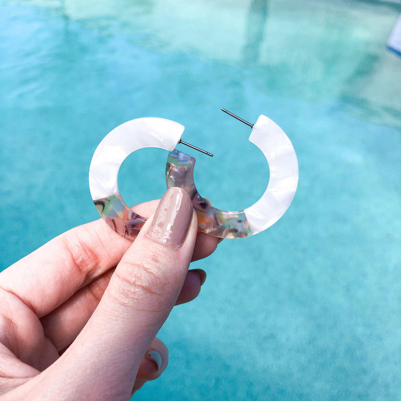 Newport Beach Acetate Earrings - The Songbird Collection 