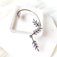 Laurel Leaf Ear Hook / Ear Cuff-Earrings-The Songbird Collection