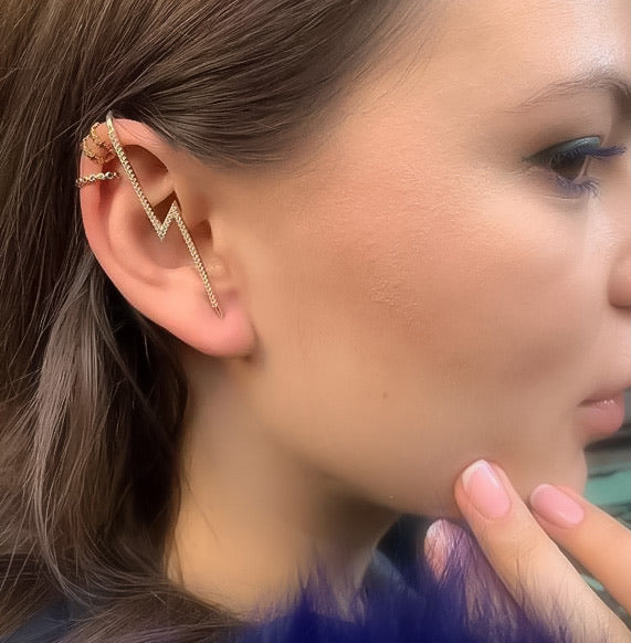 Lightning ⚡️ Ear Hook / Ear Cuff - The Songbird Collection 