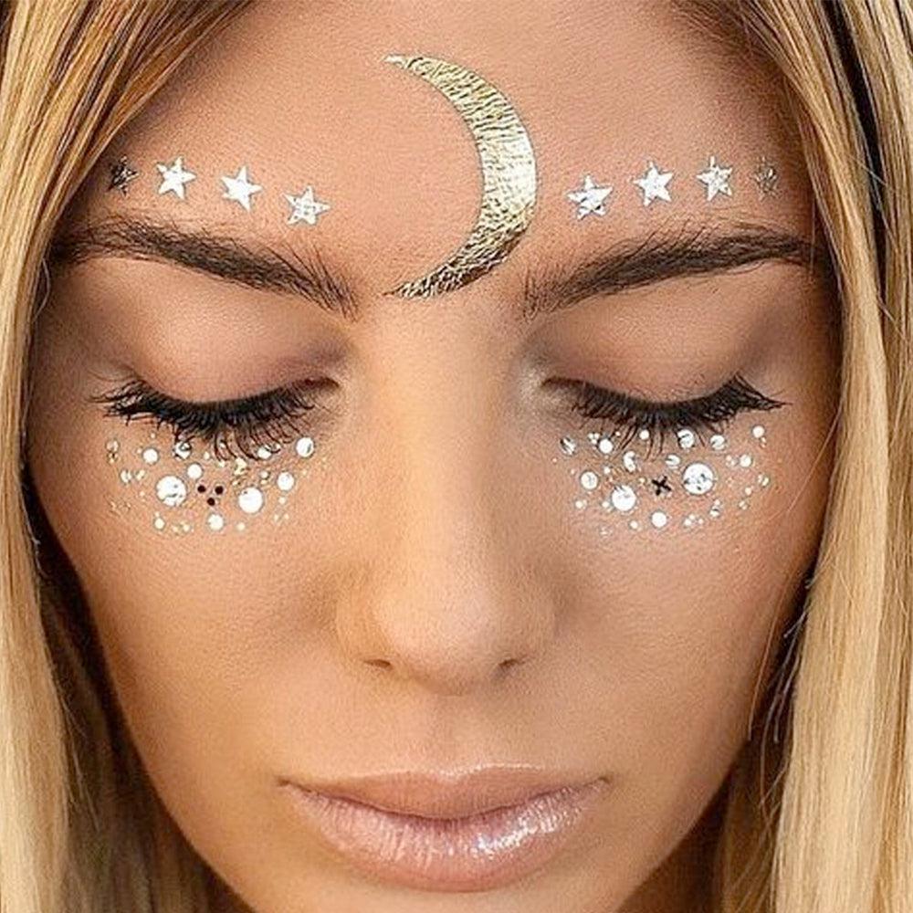 Metallic Face Temporary Tattoo Jewels - 11 Designs LOW STOCK!! - The Songbird Collection 