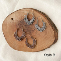 Priya Vintage Metal Earrings - 3 Styles - LAST CHANCE-Earrings-The Songbird Collection