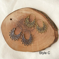 Priya Vintage Metal Earrings - 3 Styles - LAST CHANCE-Earrings-The Songbird Collection