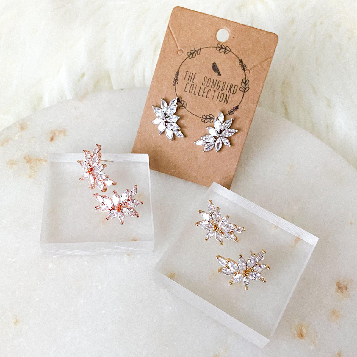 Radiance Stud Earrings - The Songbird Collection 