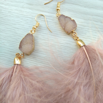 Soraya Feather Earrings - 4 COLORS Low Stock! - The Songbird Collection 