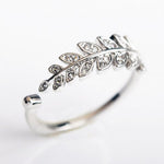 Bejeweled Leaf Ring - The Songbird Collection 