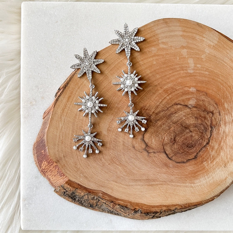 Starlight a Trois Earrings-Earrings-The Songbird Collection