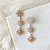 Starlight a Trois Earrings-Earrings-The Songbird Collection