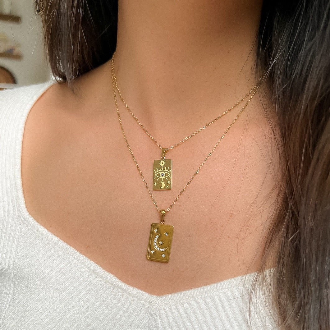Third Eye Chakra Signet Necklace-Necklaces-The Songbird Collection