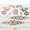 Metallic Temporary Tattoos - 6 Designs LOW STOCK! - The Songbird Collection 