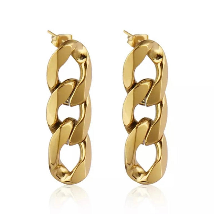 Chévere Chain Link Earrings-Earrings-The Songbird Collection