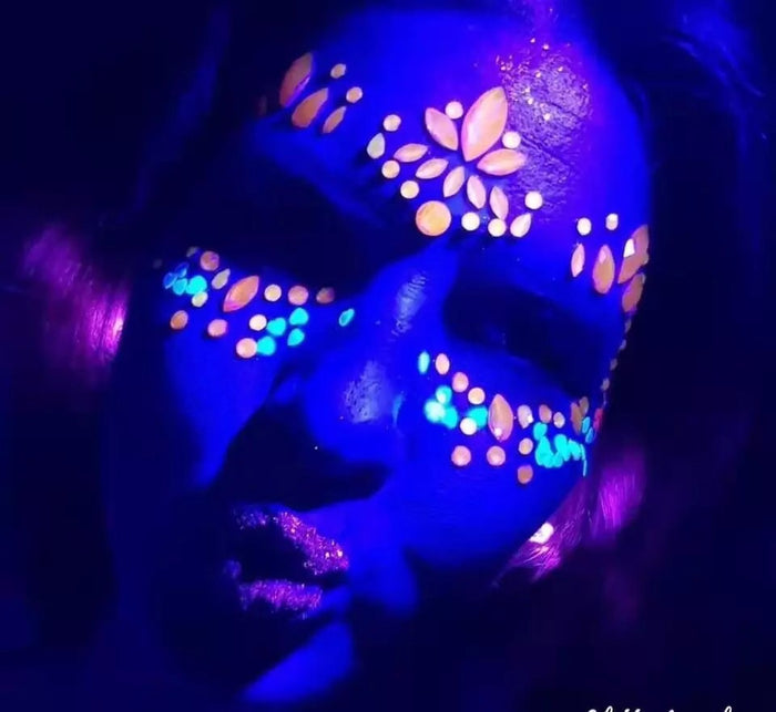 Glow in the Dark Face Gems - 14 NEW Designs for 2020! - The Songbird Collection 