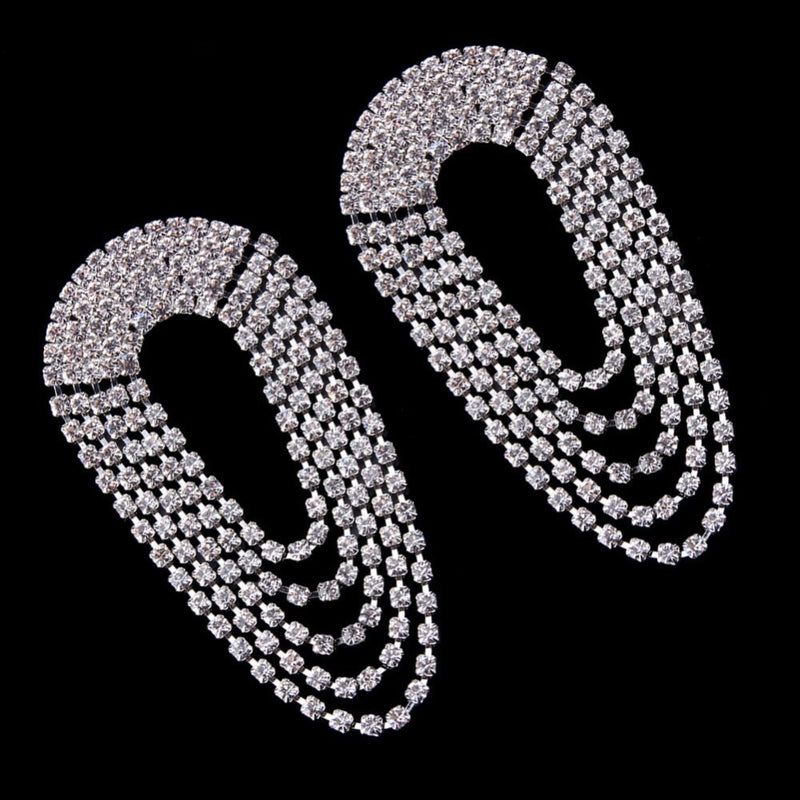 Roa Rhinestone Statement Earrings - LOW STOCK! - The Songbird Collection 