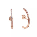 Layla Earlobe Hugger Earrings 925 Sterling Silver - The Songbird Collection 