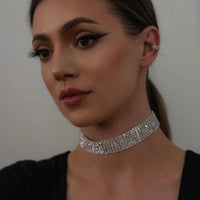 Reina Rhinestone Choker - 4 Sizes-Necklaces-The Songbird Collection