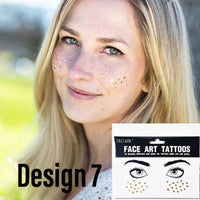 Metallic Face Temporary Tattoo Jewels - 11 Designs LOW STOCK!! - The Songbird Collection 