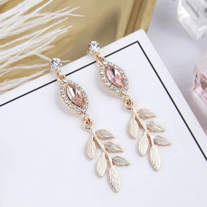 Amber Leaf Earrings - The Songbird Collection 