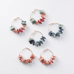 Anielle flower hoops Earrings - 4 Colors SELLING OUT!! - The Songbird Collection 