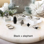 Black Ring Sets - Choose from 3 Sets! - The Songbird Collection 