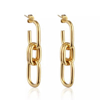 Charli Chain Link Earrings-Earrings-The Songbird Collection