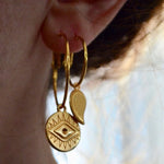 The Golden Eye Hoop Earrings - 6 LEFT!! - The Songbird Collection 