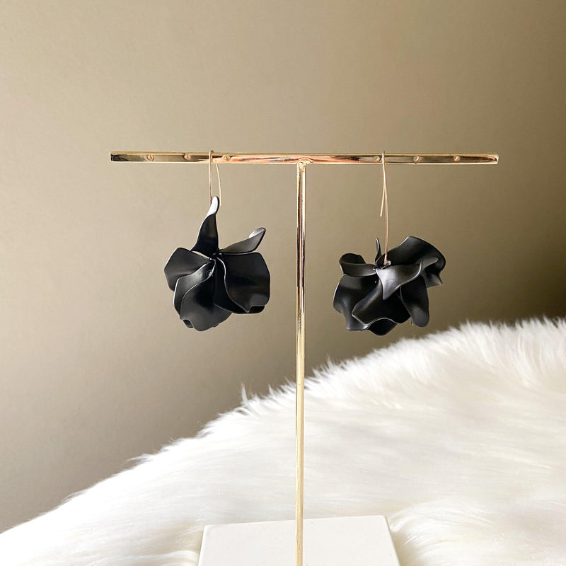 Cyclamen Petal Drop Earrings - 13 COLORS!-Earrings-The Songbird Collection