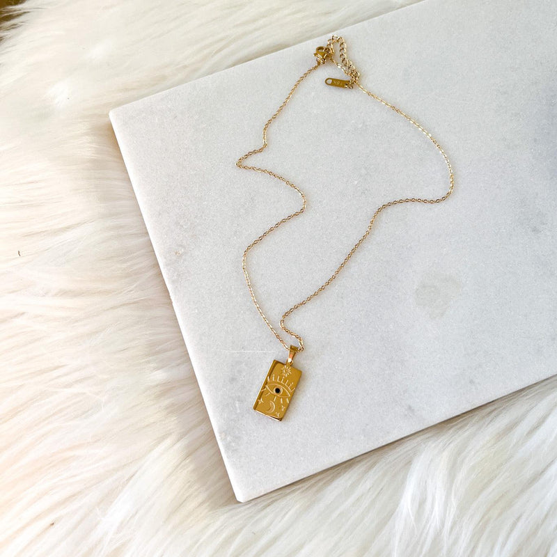 Third Eye Chakra Signet Necklace-Necklaces-The Songbird Collection