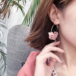 Anielle flower hoops Earrings - 4 Colors SELLING OUT!! - The Songbird Collection 