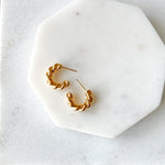 Emile Croissant Earrings-Earrings-The Songbird Collection