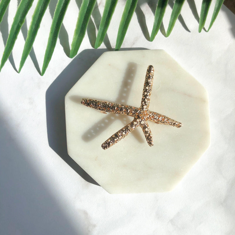 Sea Star Hair Clip - Gold RESTOCKED!! - The Songbird Collection 