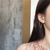 Star Chained Asymmetric Stud Earrings-Earrings-The Songbird Collection