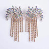 Fireworks Rhinestone Tassel Earrings - 2 Color Choices! - The Songbird Collection 