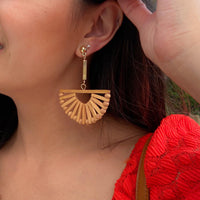 Costa Rica Wooden Statement Earrings - 7 LEFT - The Songbird Collection 