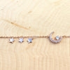 Moon and Stars Charm Bracelet - LOW STOCK! - The Songbird Collection 