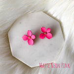Mini Miami Flower Earrings - 12 Colors - The Songbird Collection 