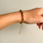 Kassia Block Chain Bracelet-Bracelets-The Songbird Collection