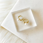 Amara Mini Pearl Huggies-Earrings-The Songbird Collection