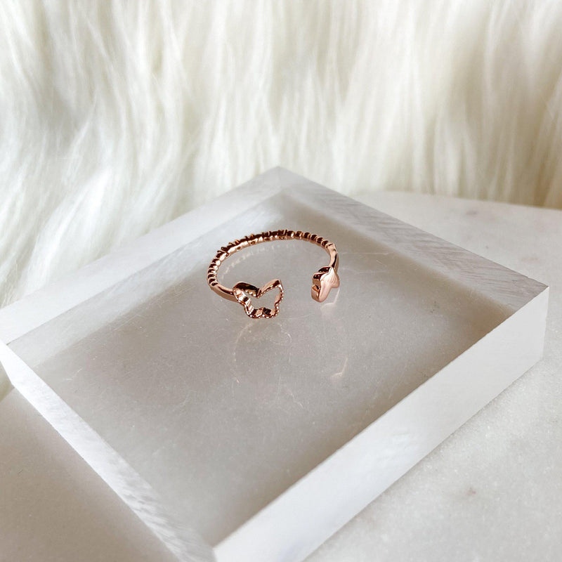 Le Papillon Double Sided Ring - The Songbird Collection 