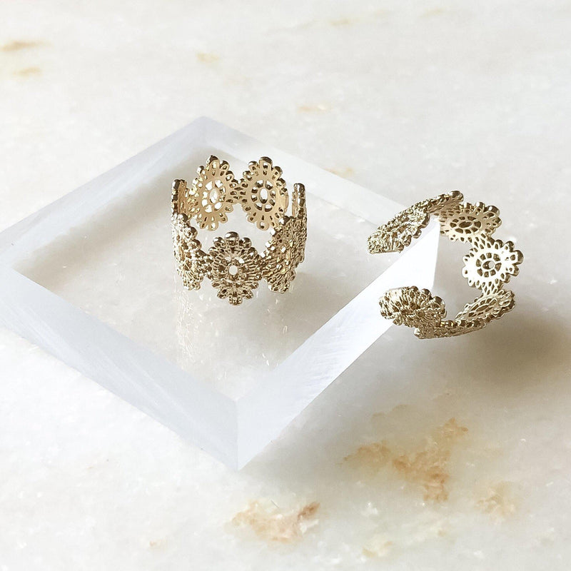 Maha Ornate Filigree Ring - 1 LEFT - The Songbird Collection 