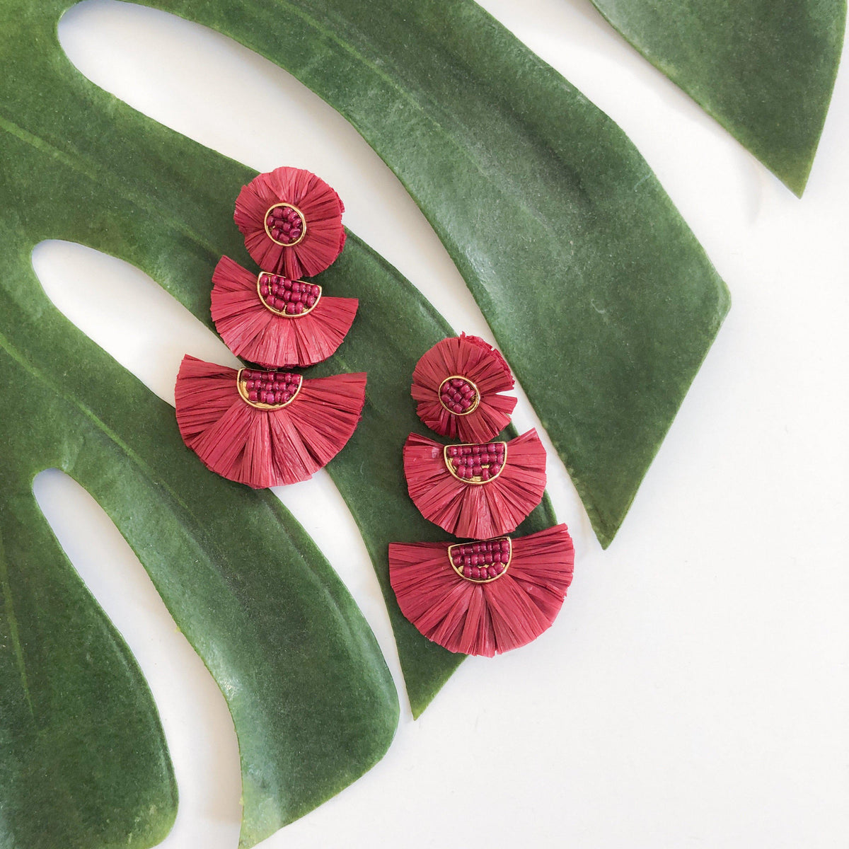 Bellini Raffia Statement Earrings - 10 Colors LOW STOCK! - The Songbird Collection 